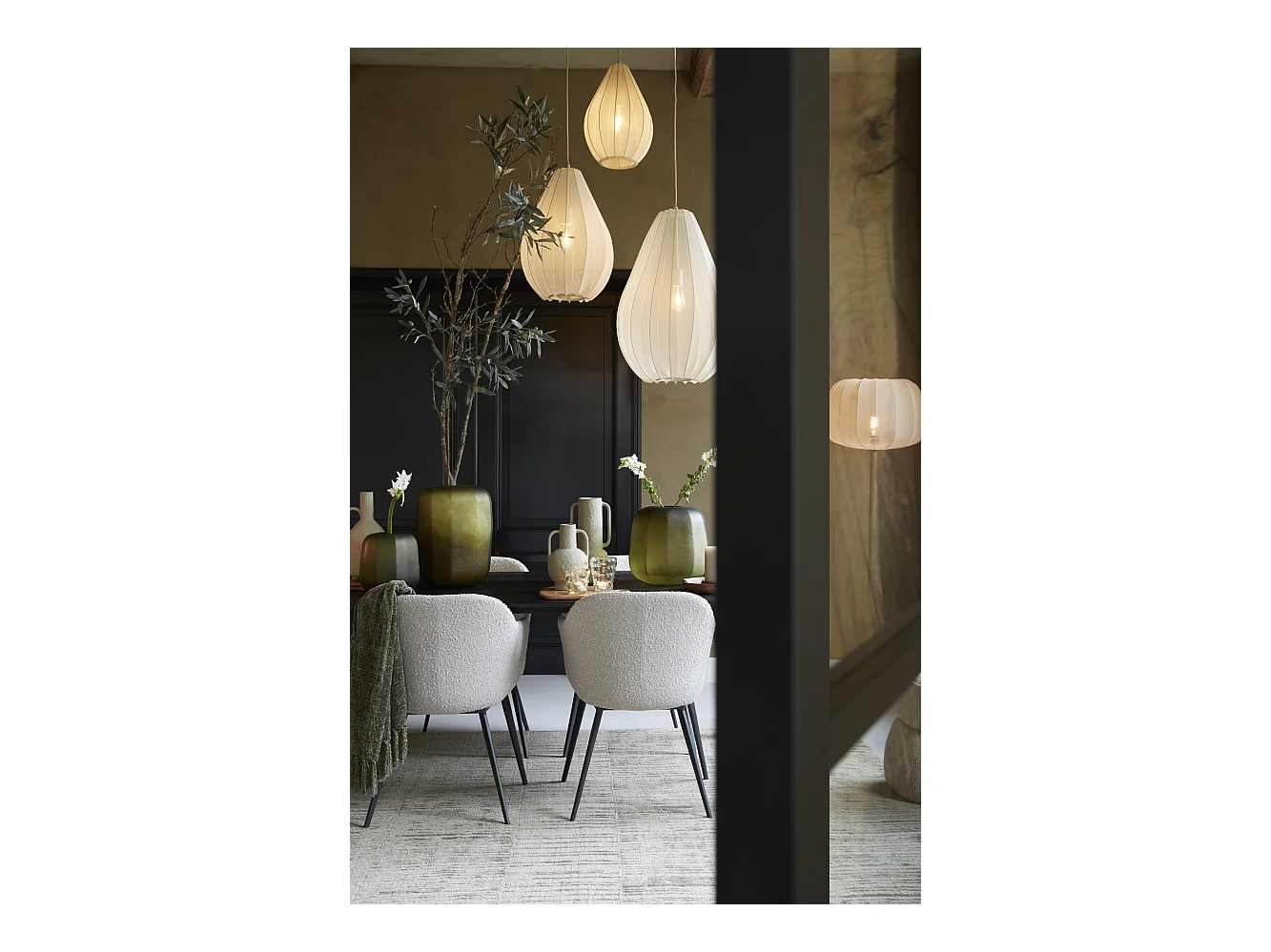 Pendelleuchte ITELA - Ø50x72cm - Braun