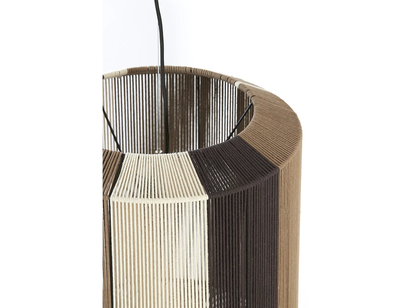 Suspension KOZANA - Ø48x55cm - Marron