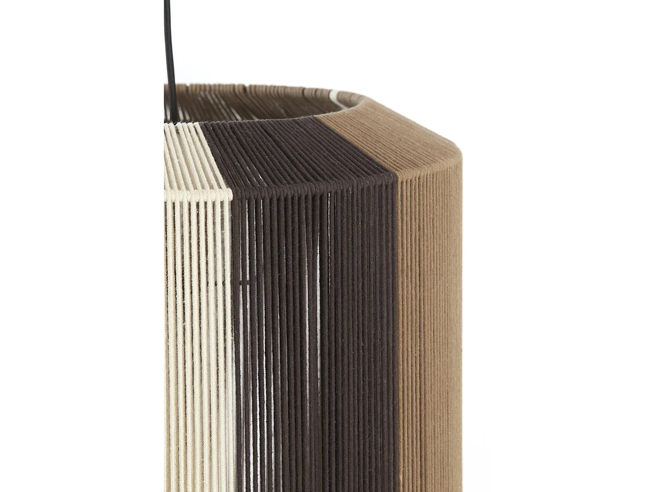 Suspension KOZANA - Ø48x55cm - Marron