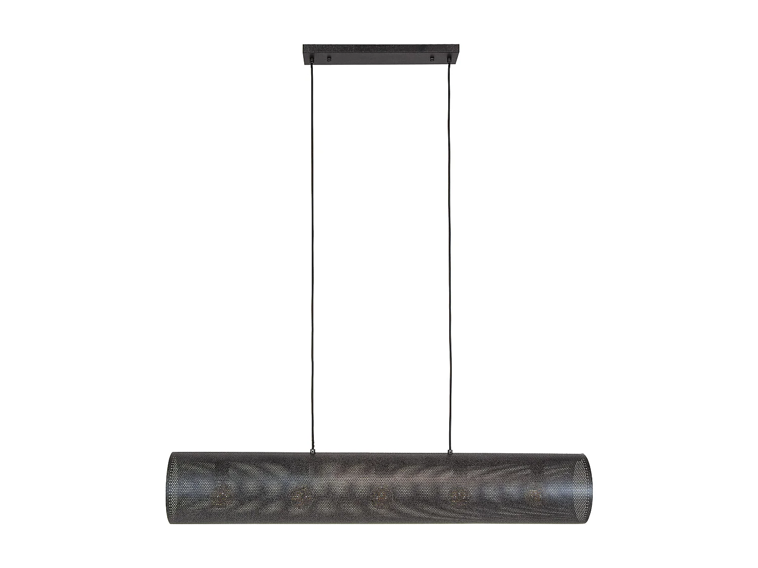 Lámpara colgante Tube Mesh de 5L - Negro Ártico