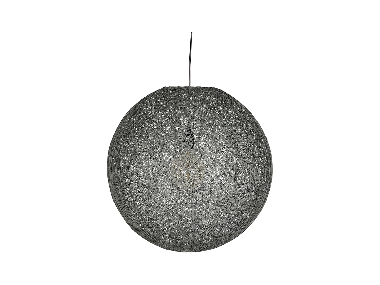 Pendelleuchte Twist - Grau - Flachs - 55 cm - XL