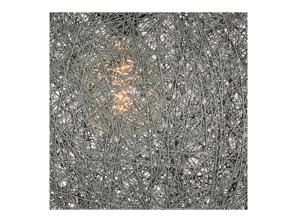 Pendelleuchte Twist - Grau - Flachs - 55 cm - XL