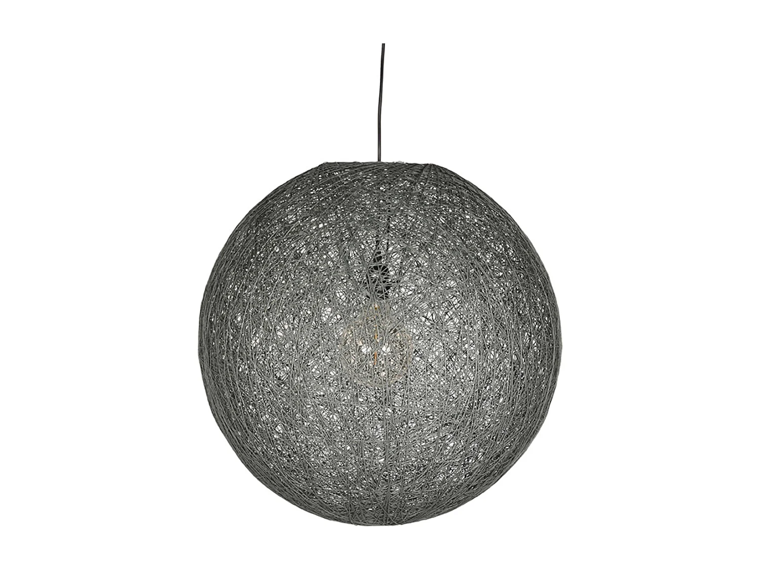 Pendelleuchte Twist - Grau - Flachs - 55 cm - XL