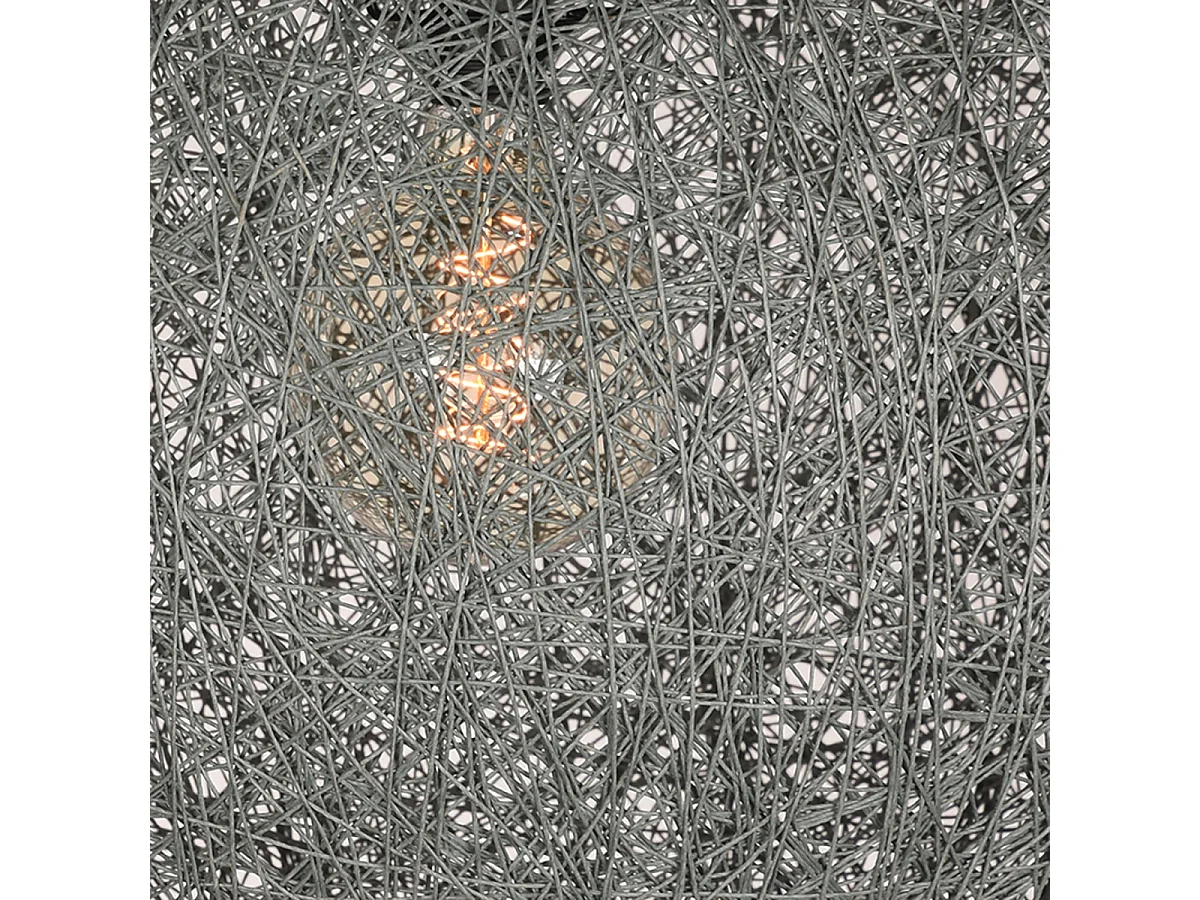 Pendelleuchte Twist - Grau - Flachs - 55 cm - XL