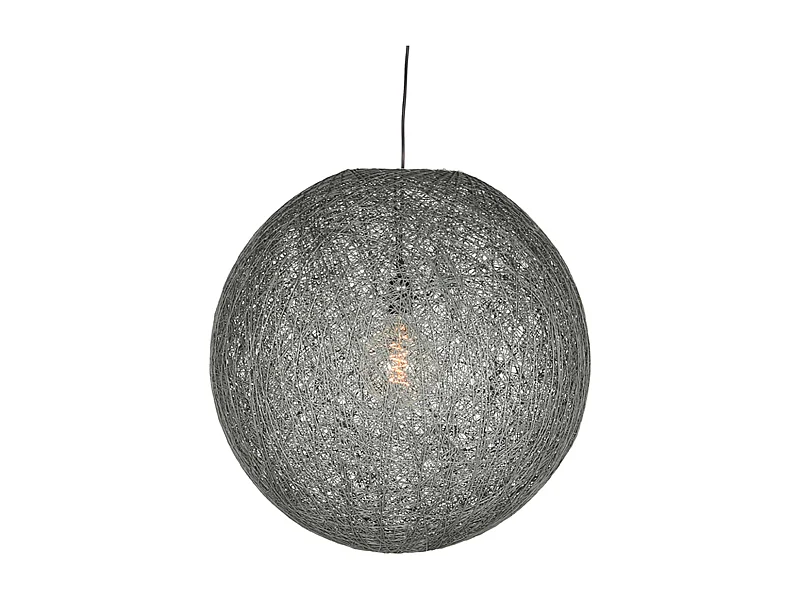 Pendelleuchte Twist - Grau - Flachs - 55 cm - XL