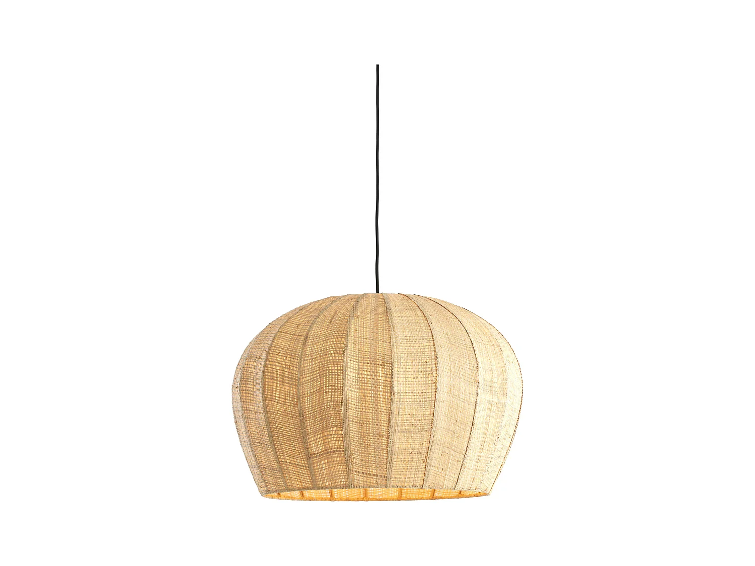 Lampe à suspension RAFAELLA - Ø51x34cm - Marron