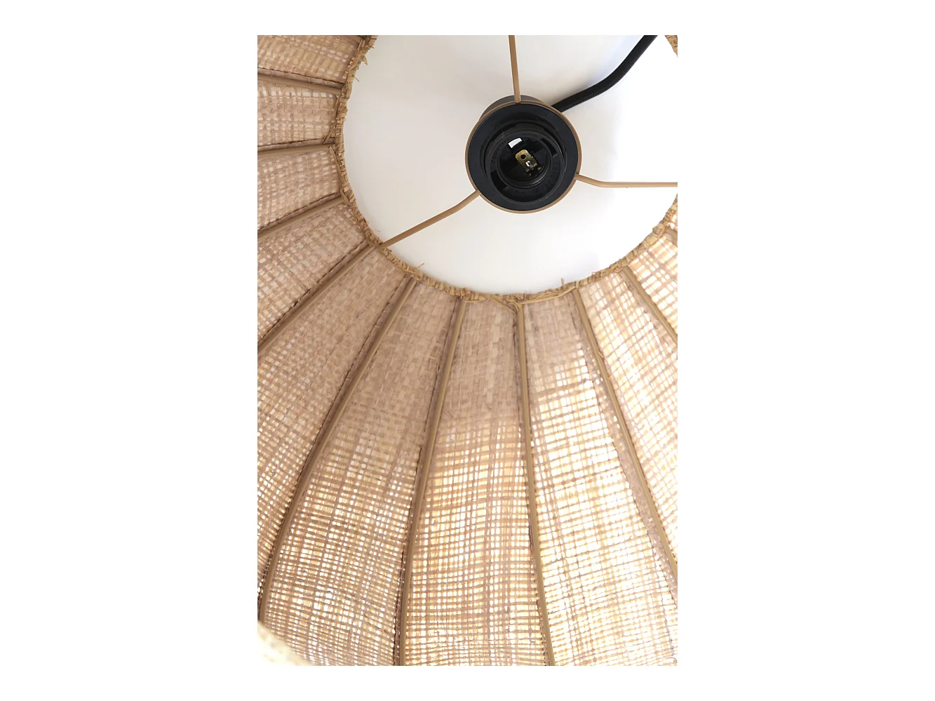 Lampe à suspension RAFAELLA - Ø51x34cm - Marron