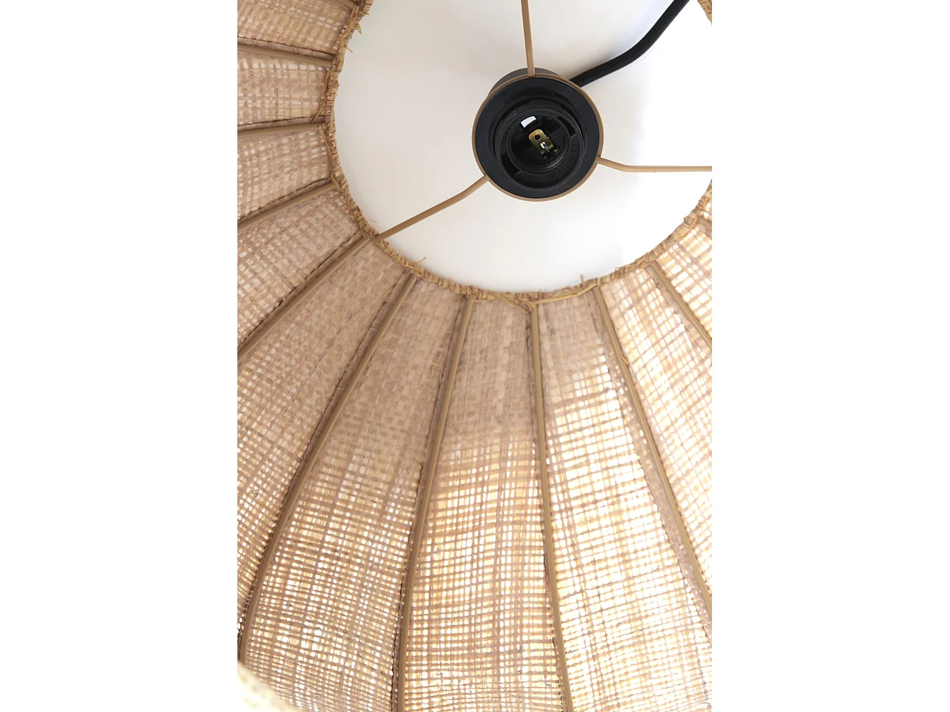 Lampe à suspension RAFAELLA - Ø51x34cm - Marron