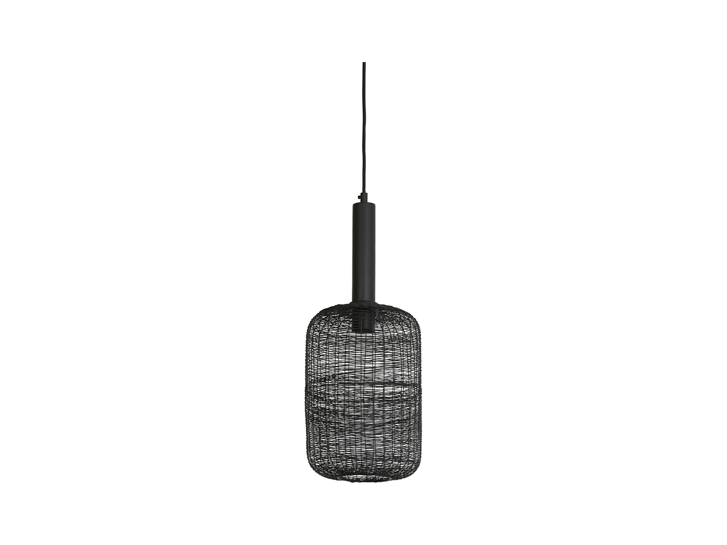 Suspension LEKANG - Ø22x55cm - Noir