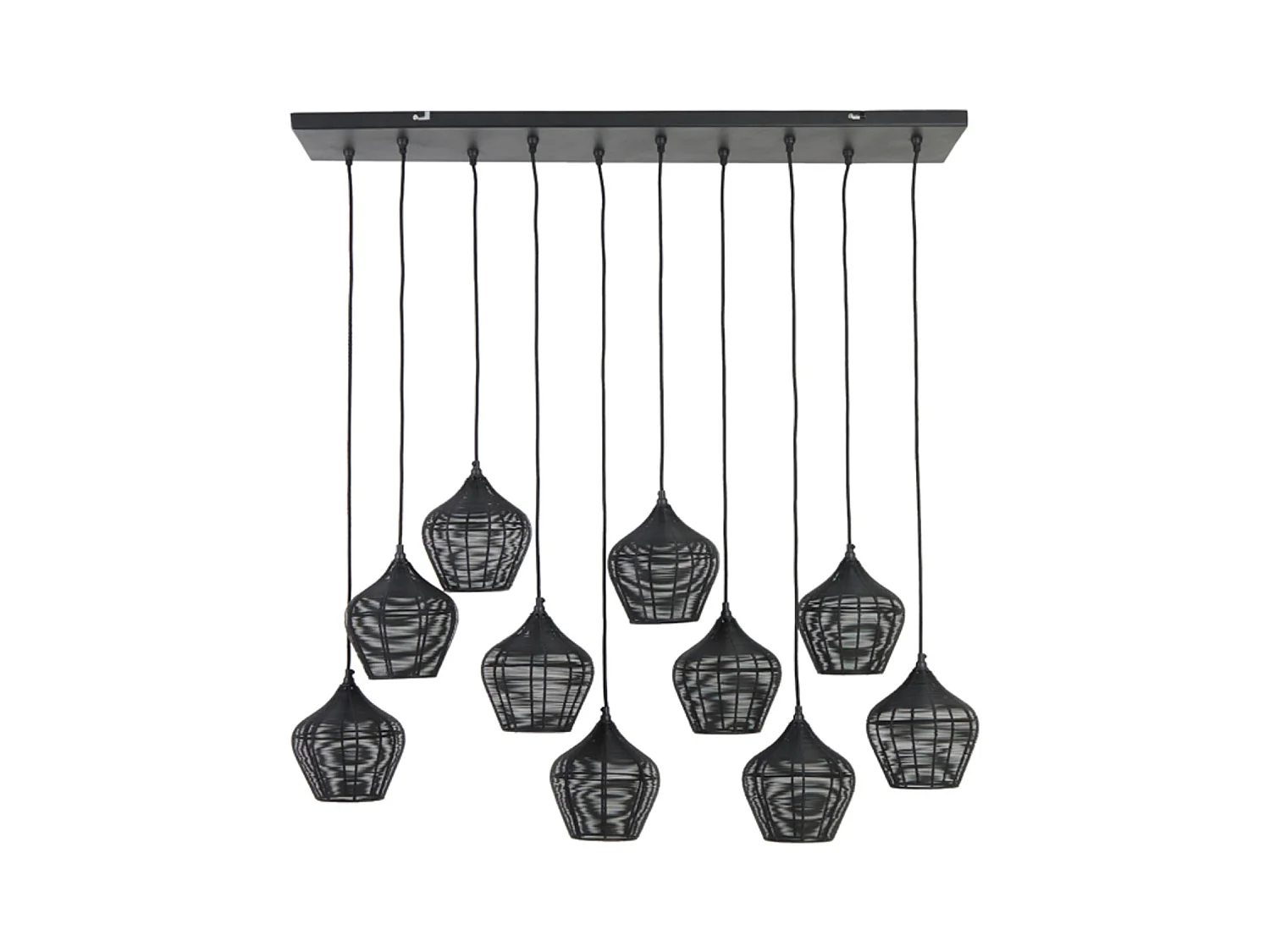 Suspension ALVARO - 120x25x29,5cm - Noir