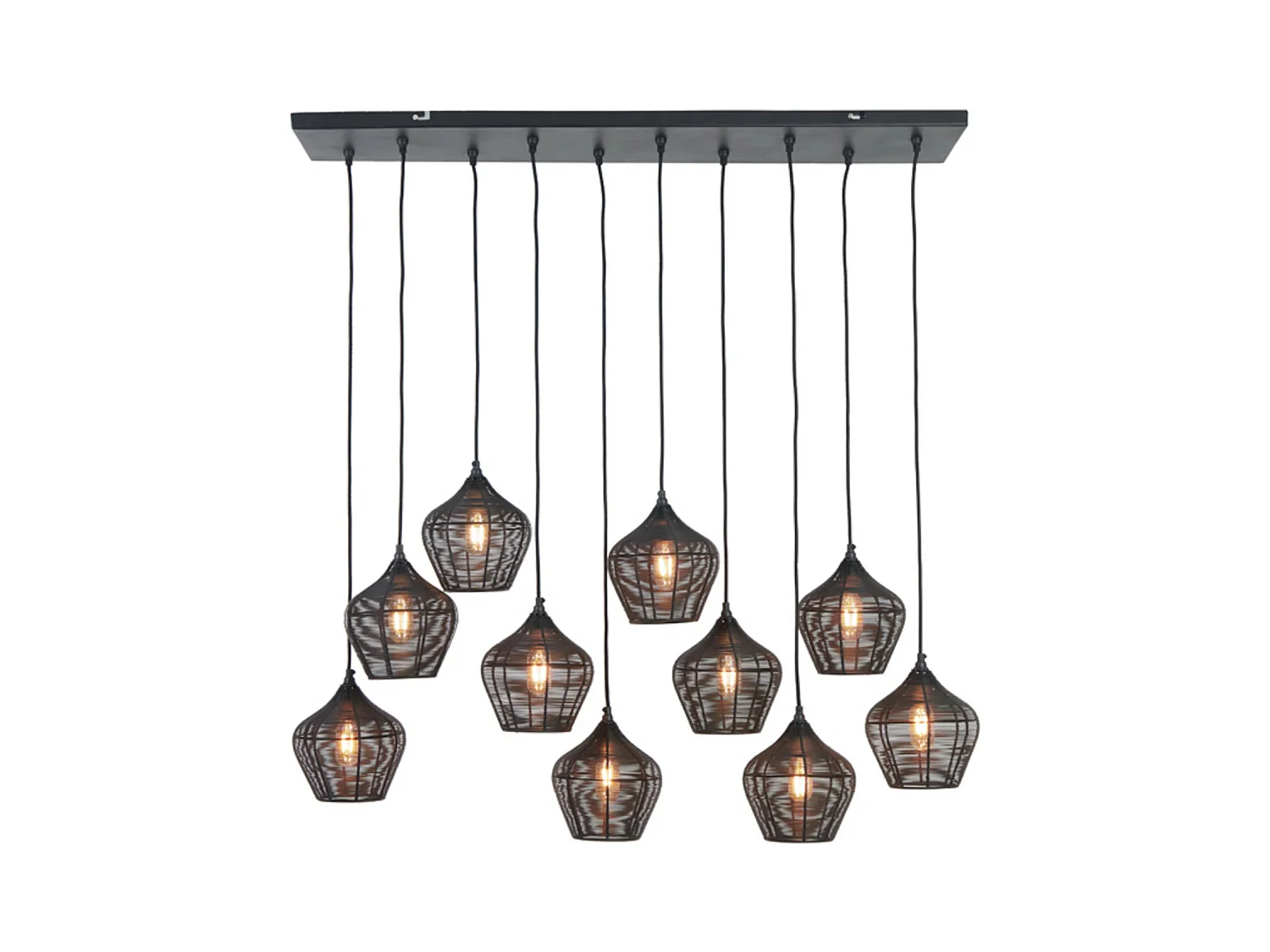 Suspension ALVARO - 120x25x29,5cm - Noir