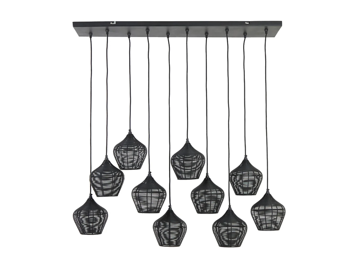 Suspension ALVARO - 120x25x29,5cm - Noir