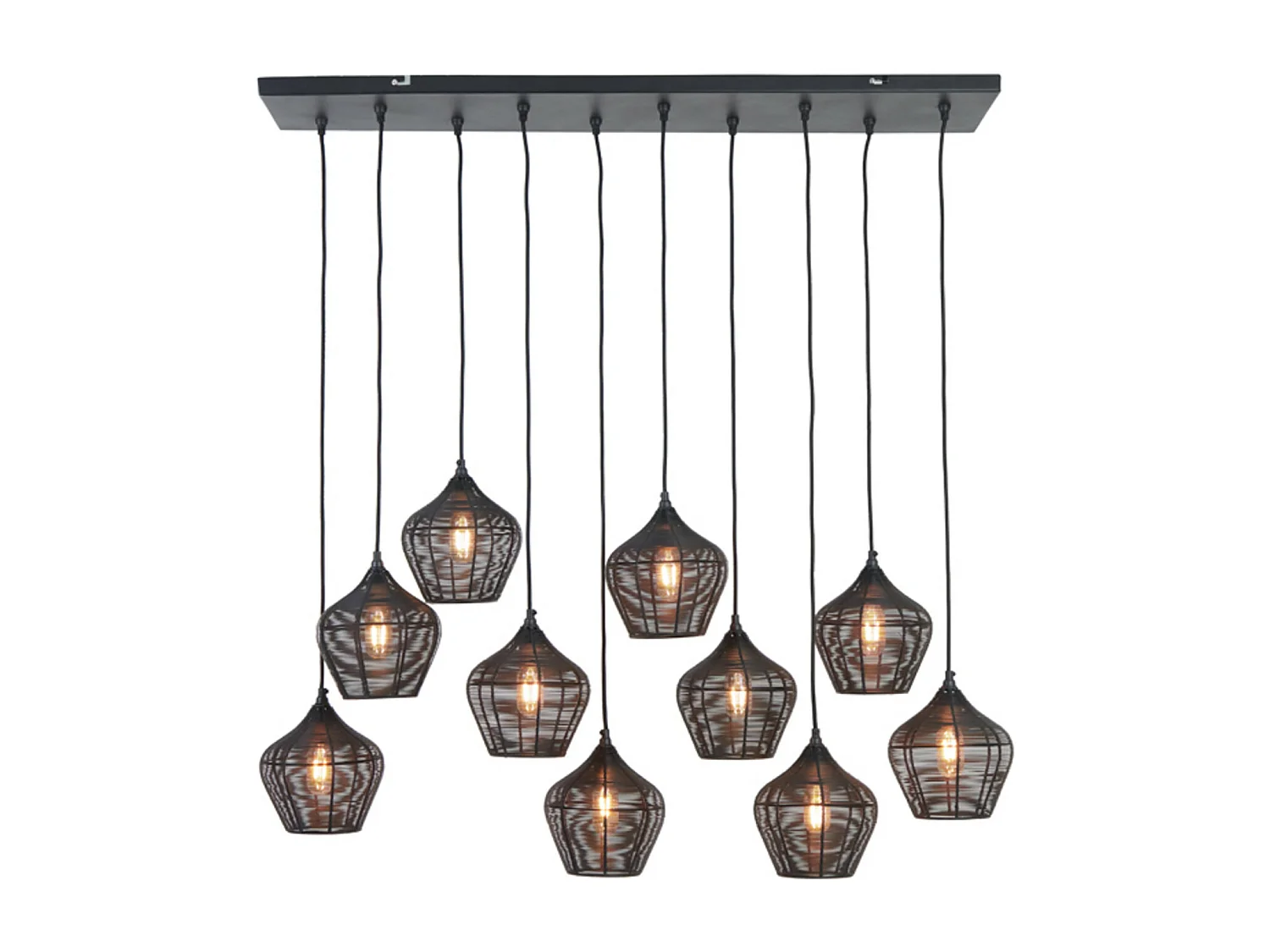 Suspension ALVARO - 120x25x29,5cm - Noir