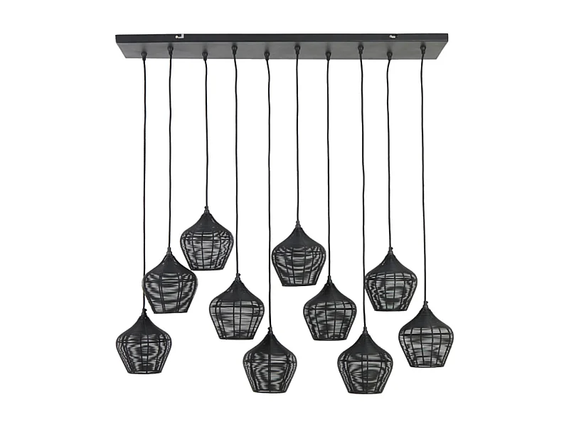 Suspension ALVARO - 120x25x29,5cm - Noir