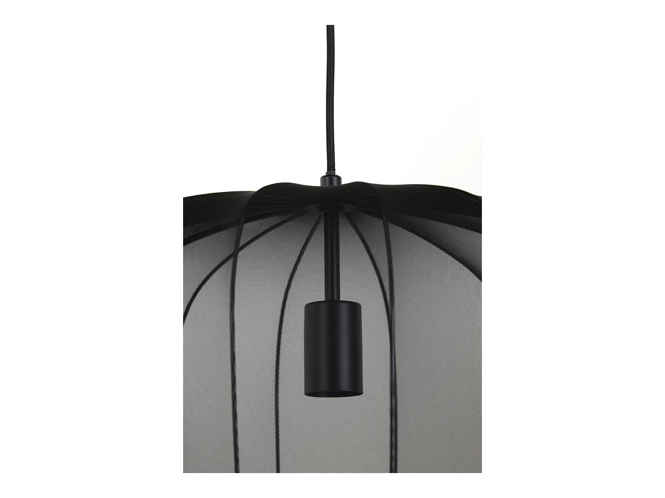 Suspension PLUMERIA - Ø50x37,5cm - Noir