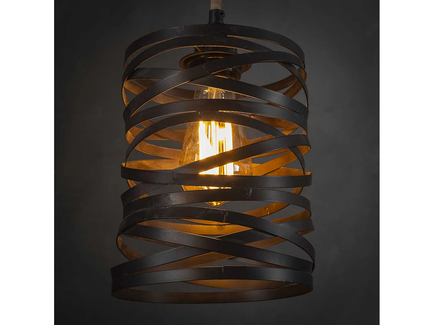 Industriele Hanglamp - 7 Lampen - Twist Wikkel - XL