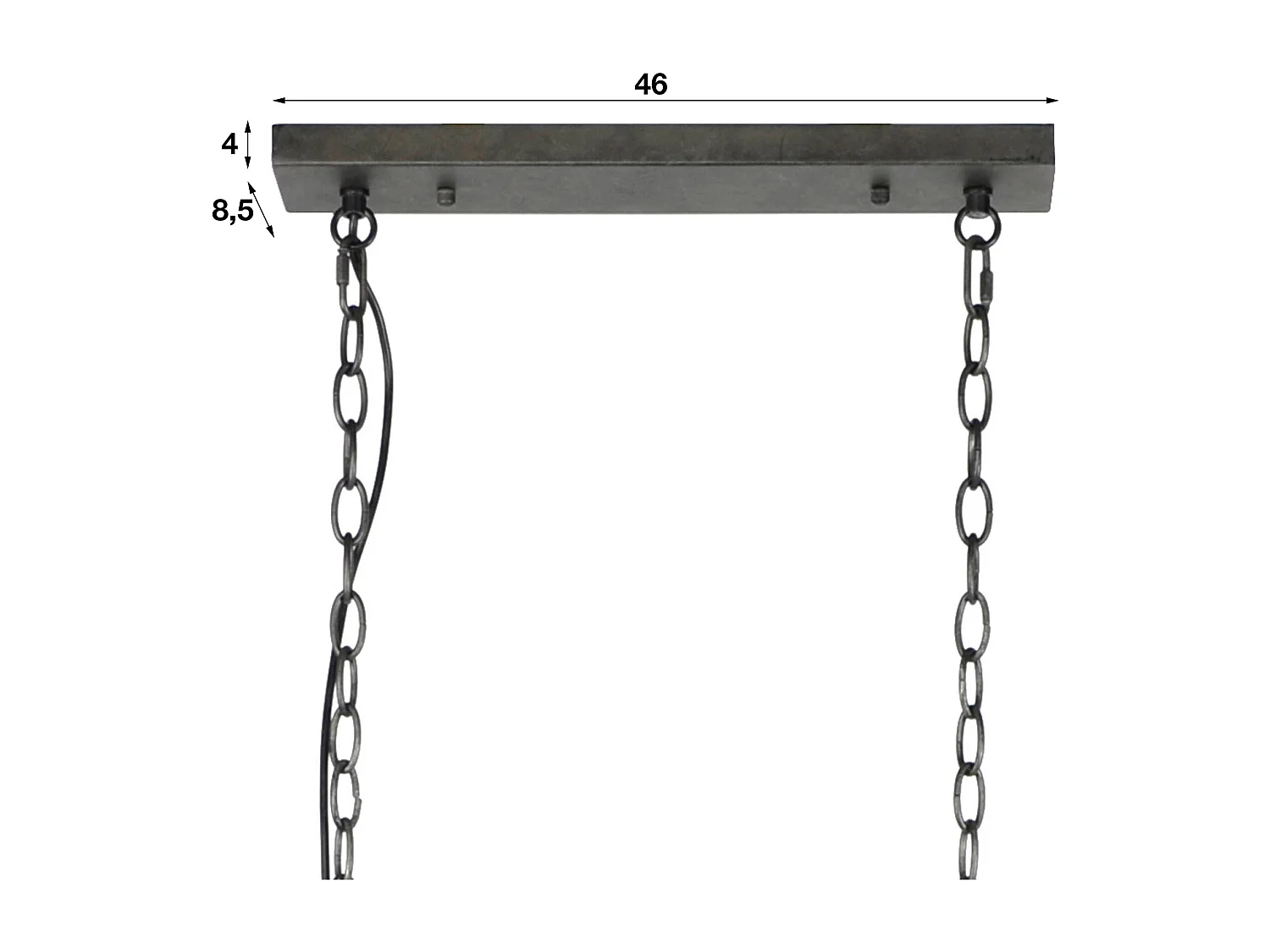 Lámpara colgante - Ø20 cm Lámpara colgante cilíndrica - Industrial - Malla