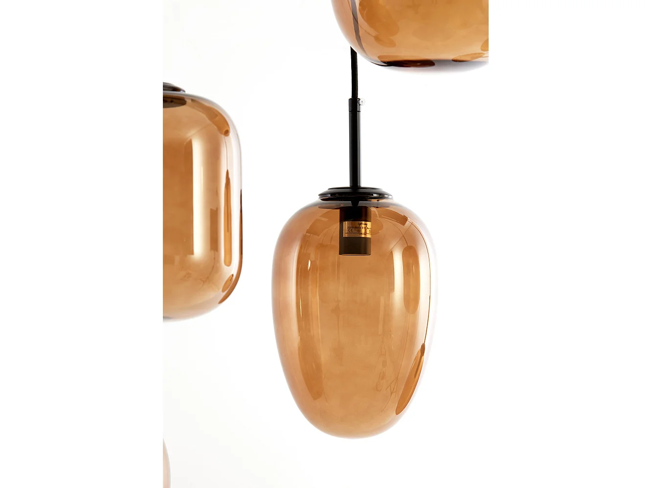 Suspension MEZZA - Ø45x23cm - Marron