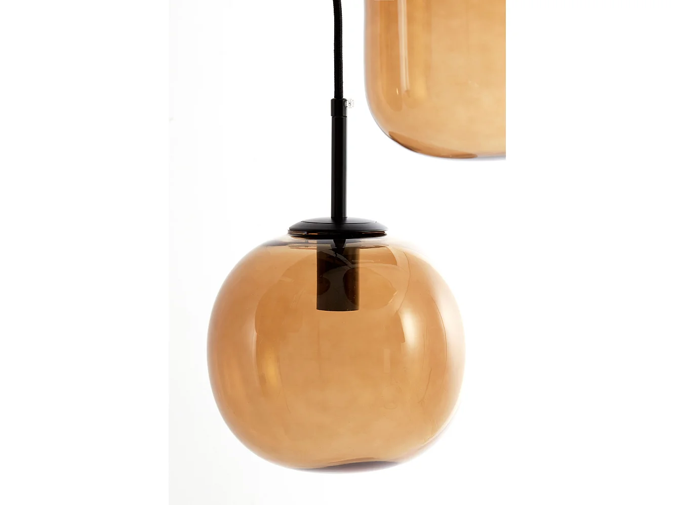 Suspension MEZZA - Ø45x23cm - Marron