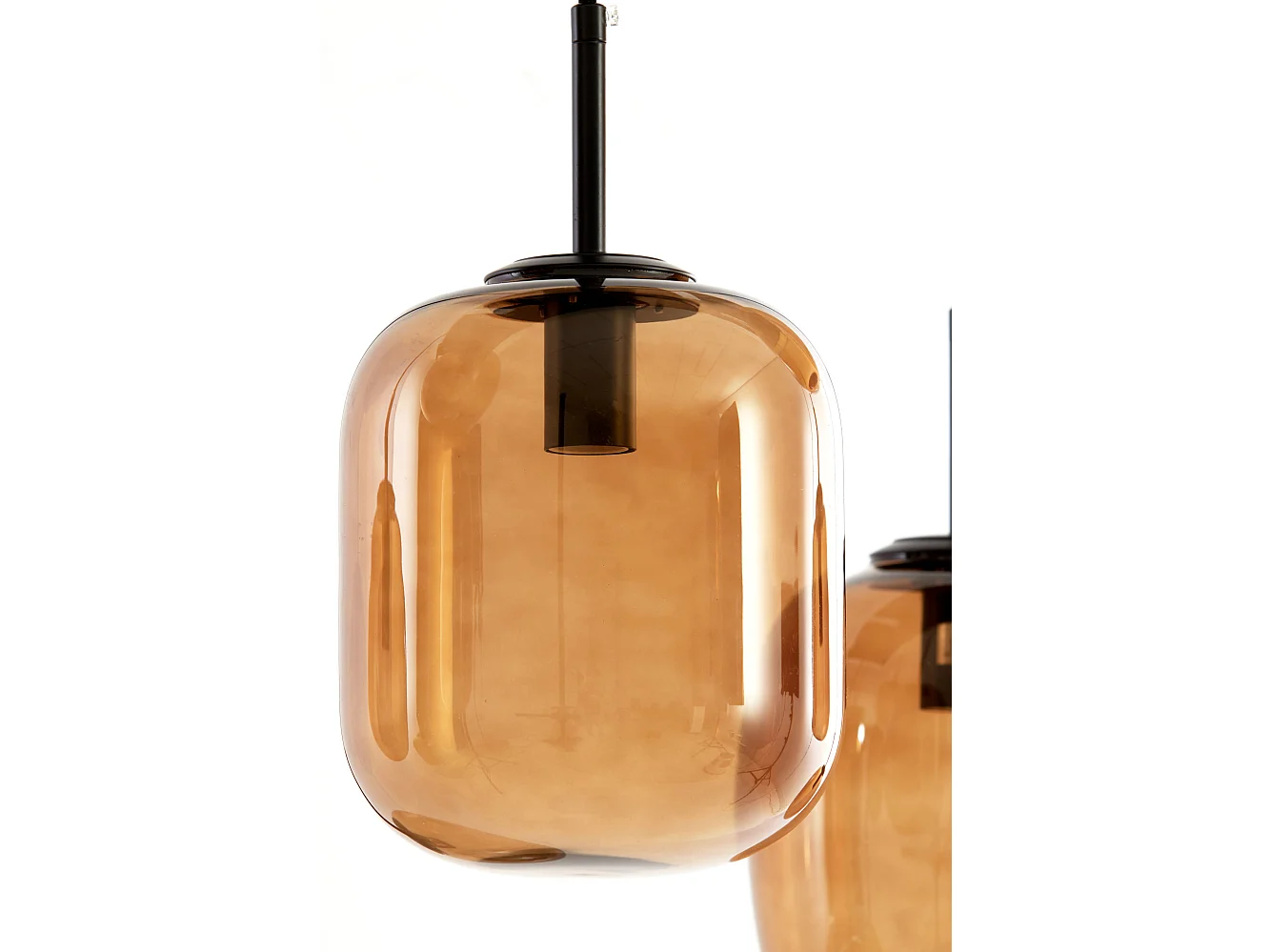 Suspension MEZZA - Ø45x23cm - Marron