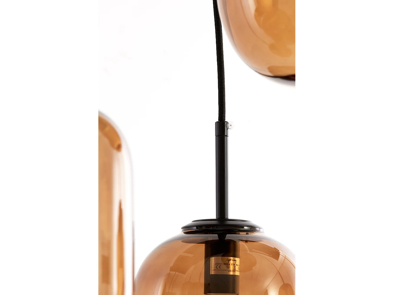 Suspension MEZZA - Ø45x23cm - Marron