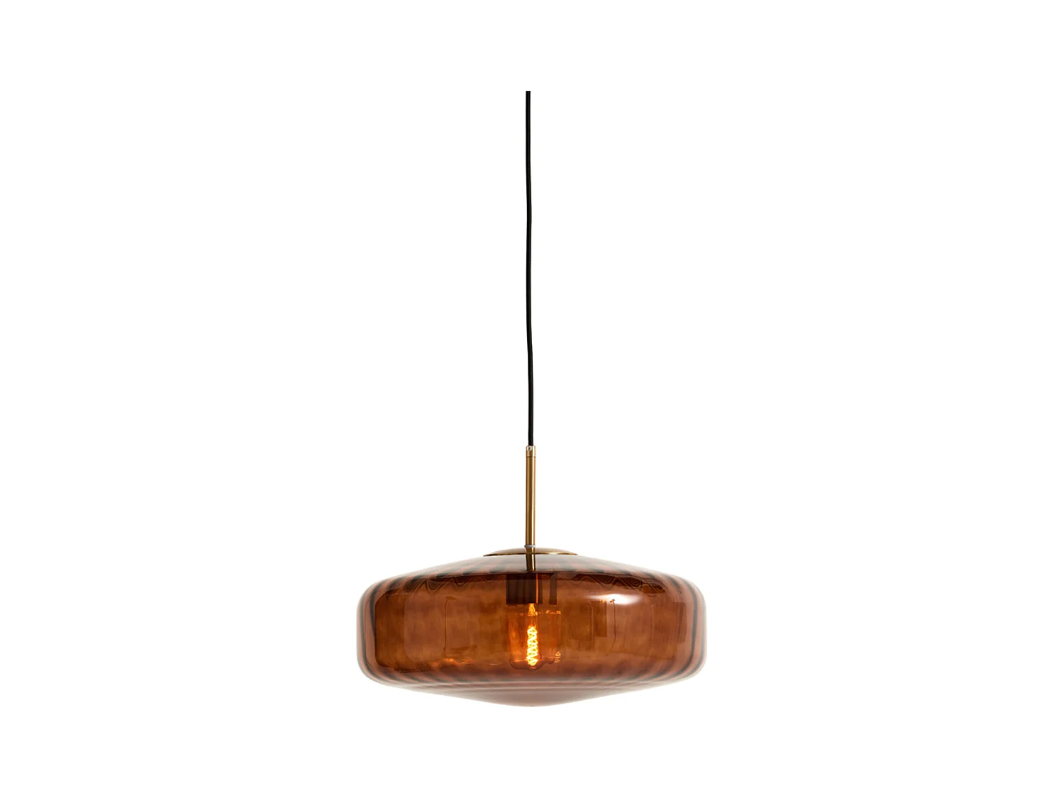Suspension PLEAT - Ø40x17cm - Marron