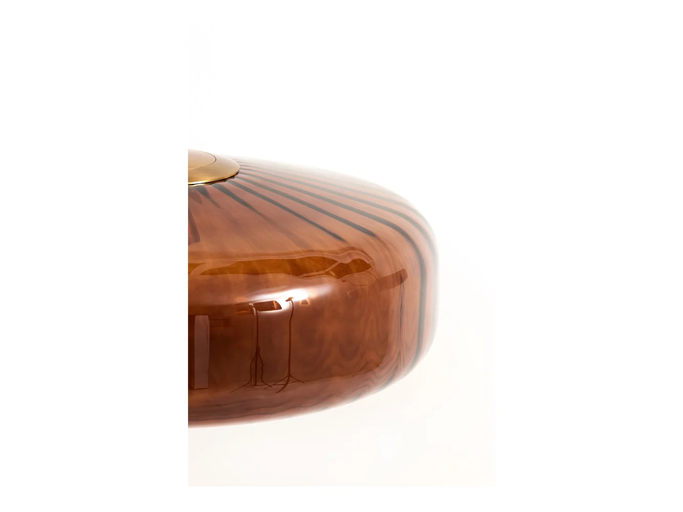 Suspension PLEAT - Ø40x17cm - Marron