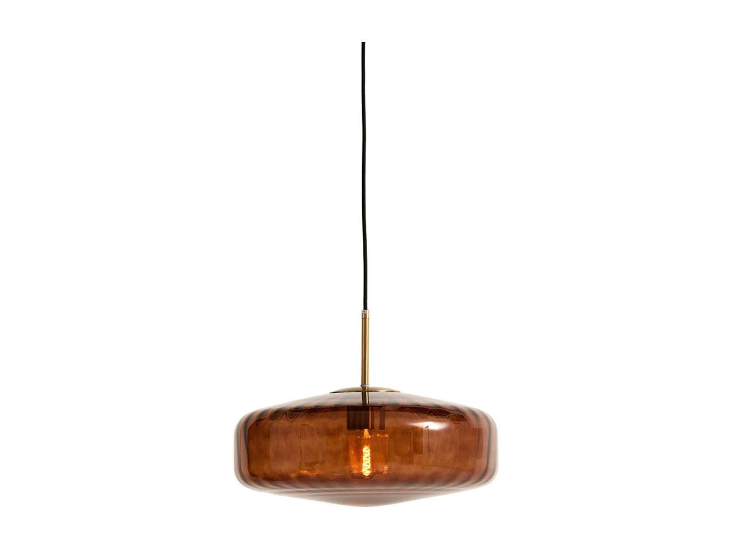 Suspension PLEAT - Ø40x17cm - Marron