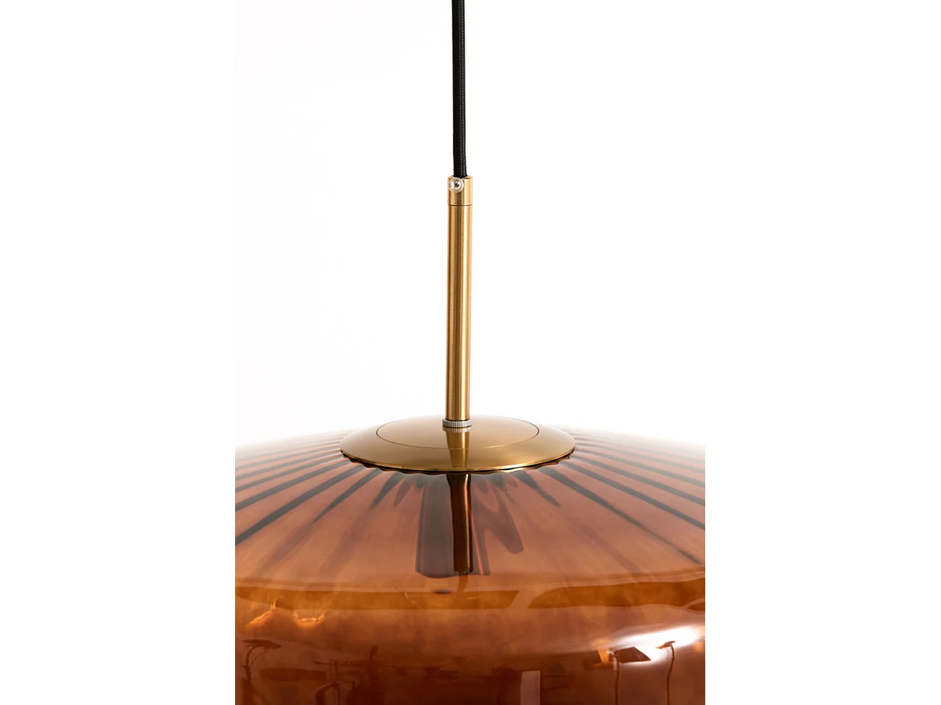 Suspension PLEAT - Ø40x17cm - Marron