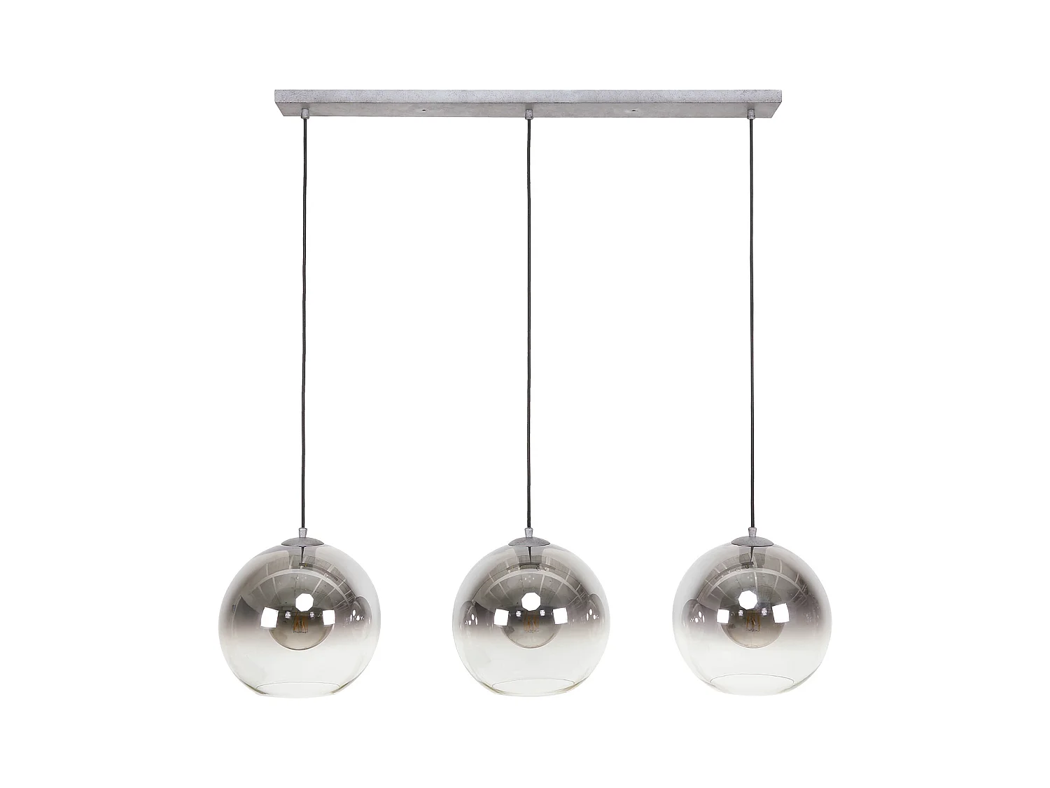 Hängelampe Bubble Shaded - 3 Lampen - Industriell