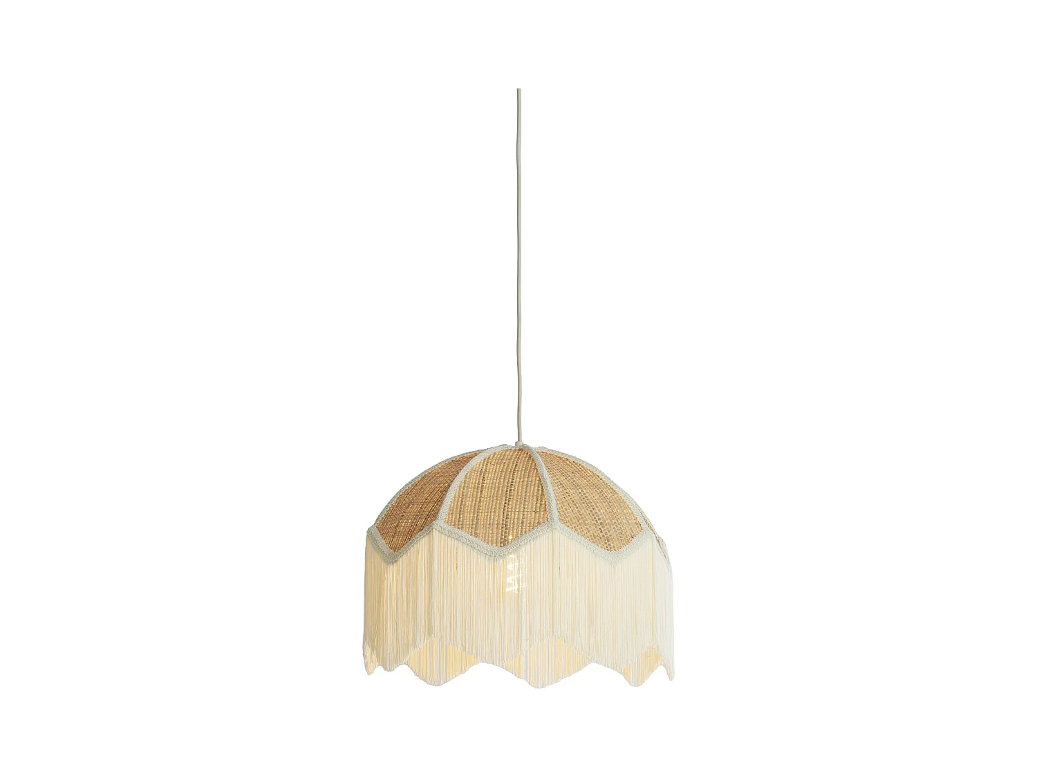 Lampe à suspension MALACIA - Ø40x33cm - Marron