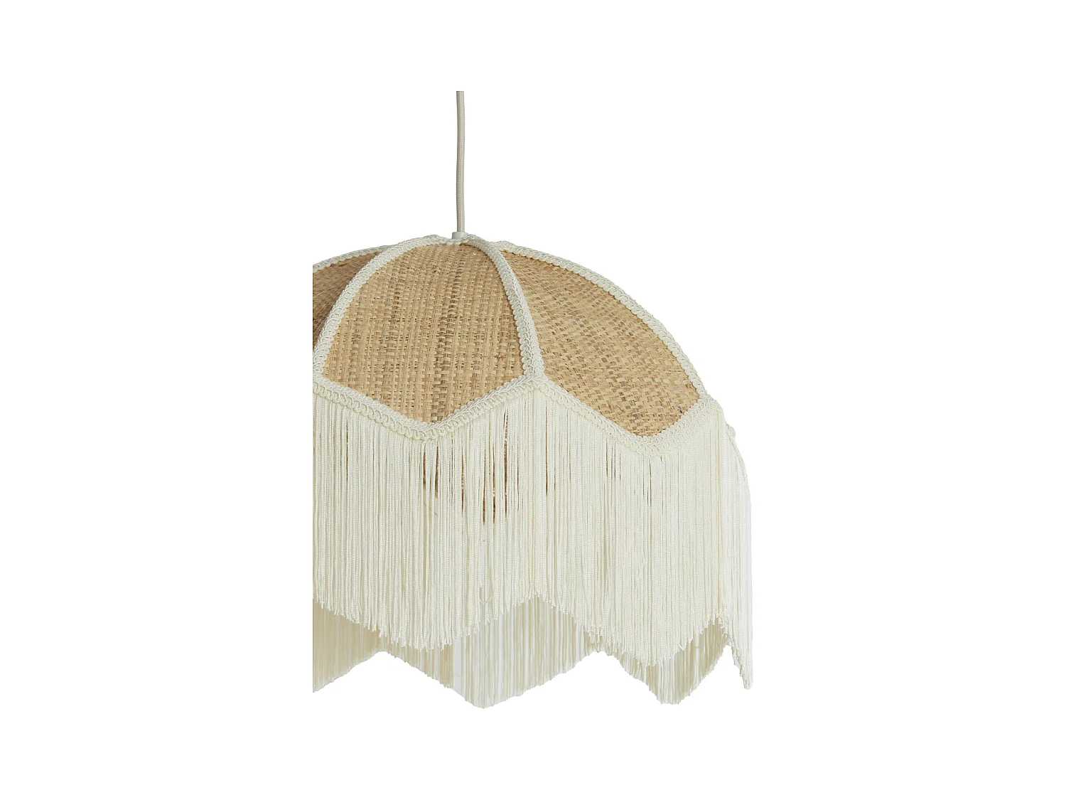 Lampe à suspension MALACIA - Ø40x33cm - Marron