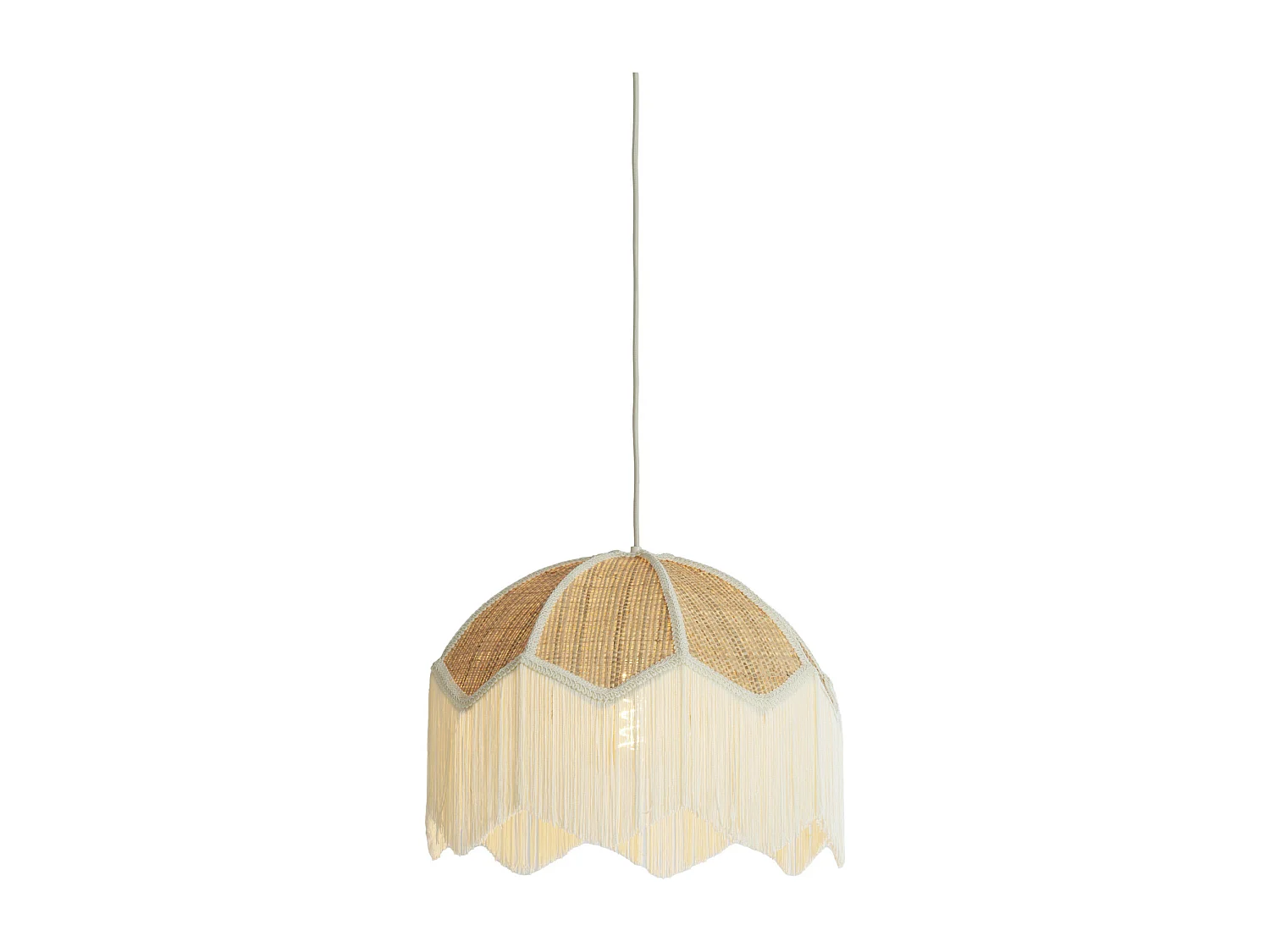 Lampe à suspension MALACIA - Ø40x33cm - Marron