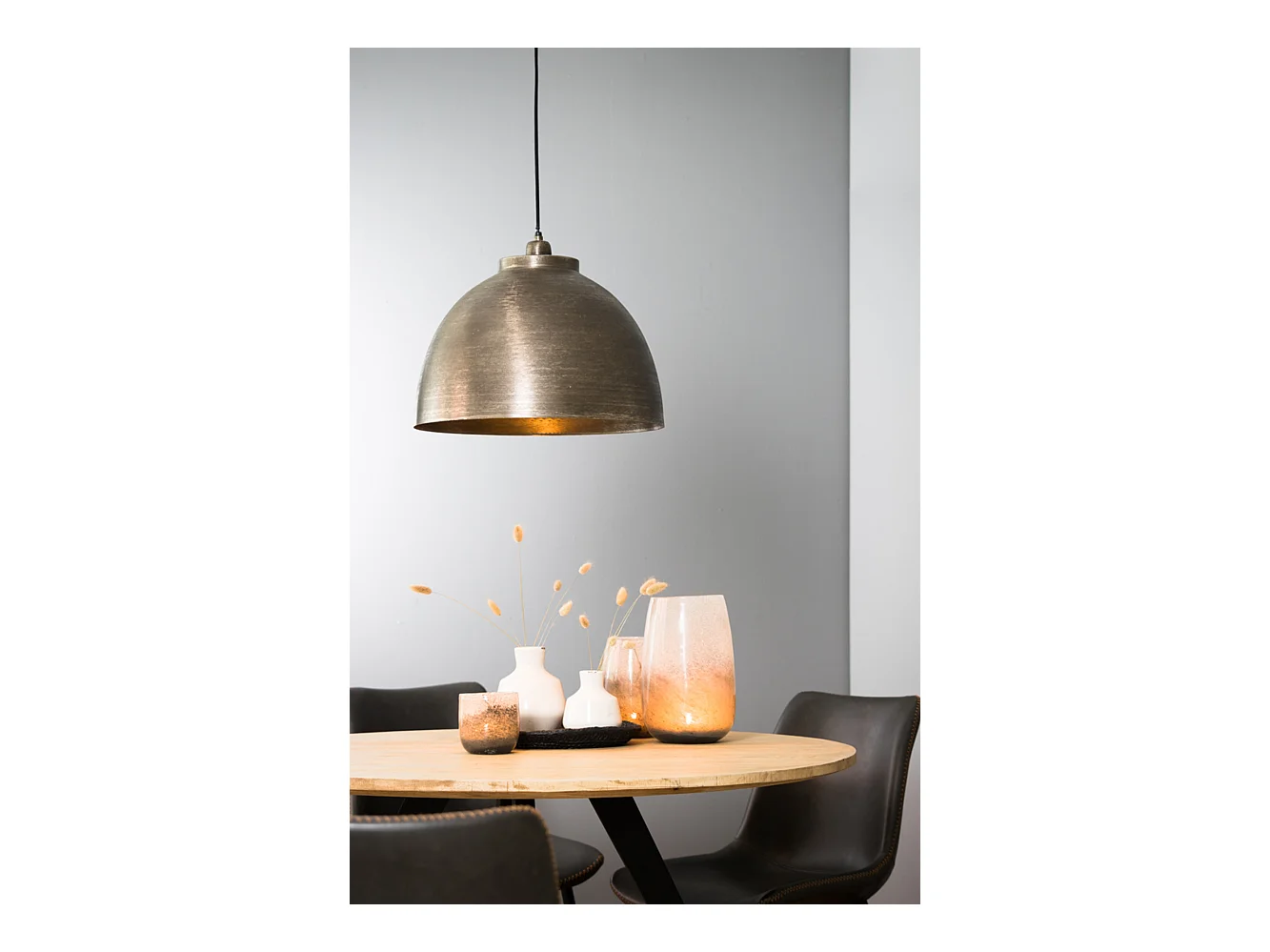 Suspension KYLIE - Ø45x32cm - Argent