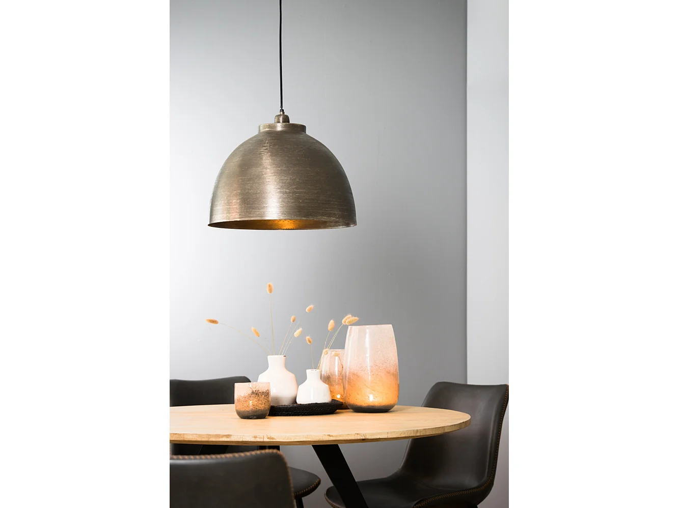 Suspension KYLIE - Ø45x32cm - Argent