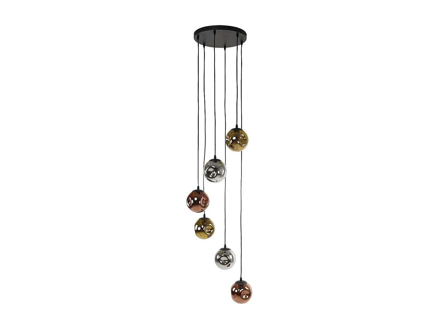 Hanglamp 6L Stellar - Artic Zwart