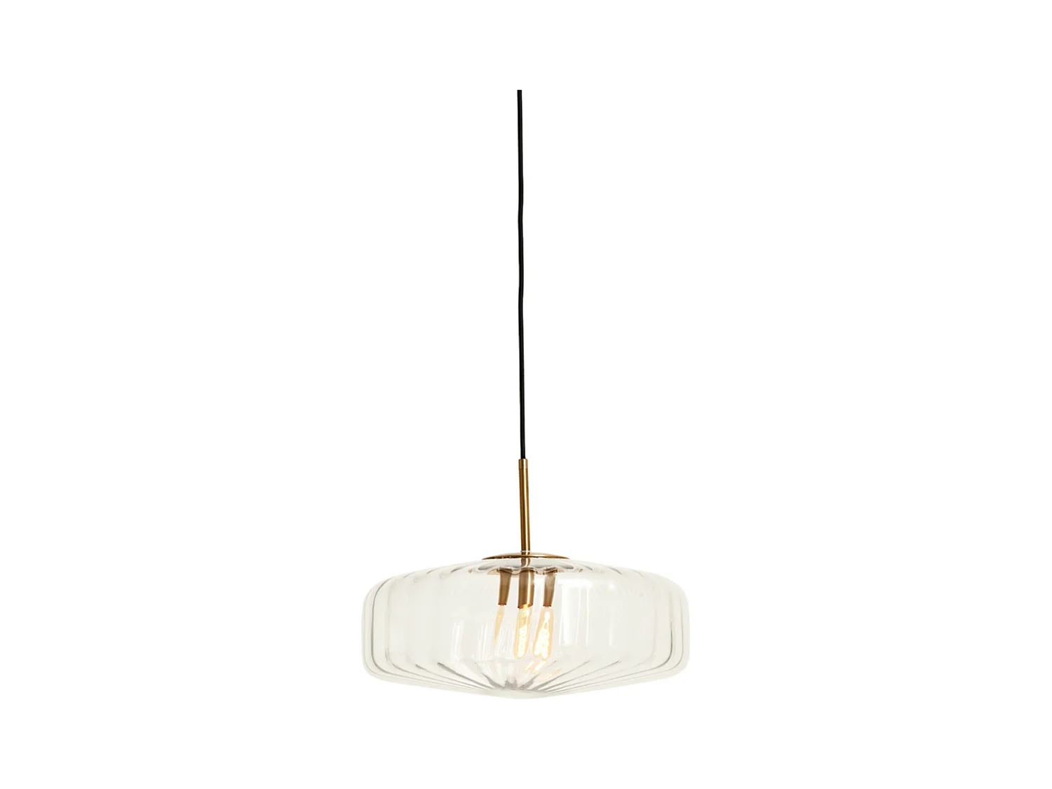 Suspension PLEAT - Ø30x17cm - Transparent