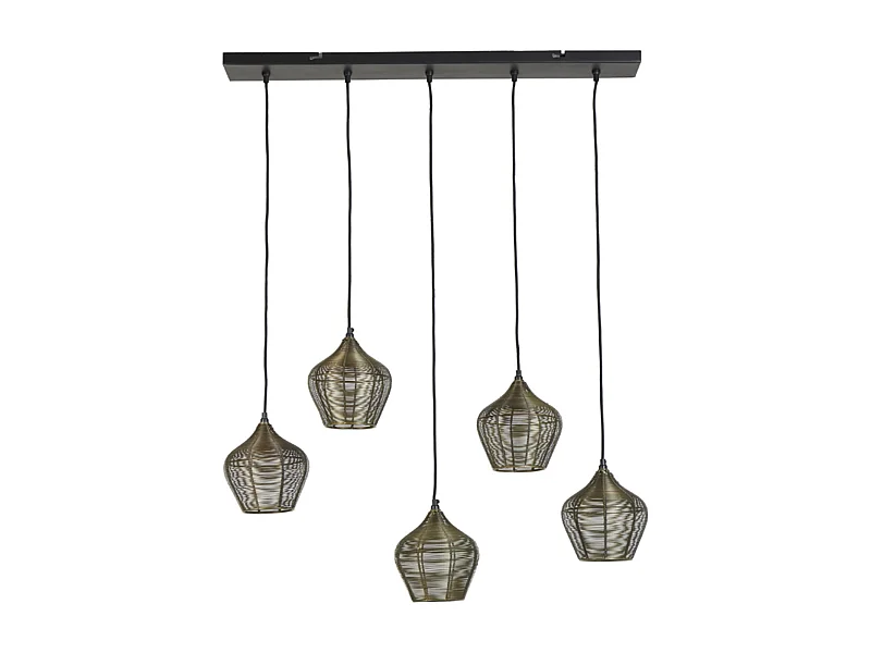 Hängelampe ALVARO - 100x20x122cm - Bronze