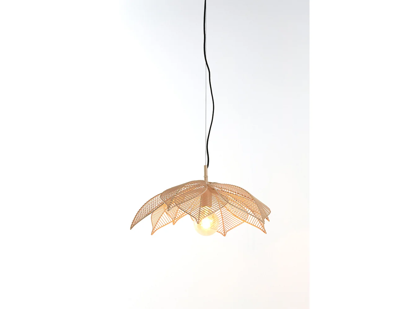 Pendelleuchte PAVAS - Ø54x24,5cm - Braun