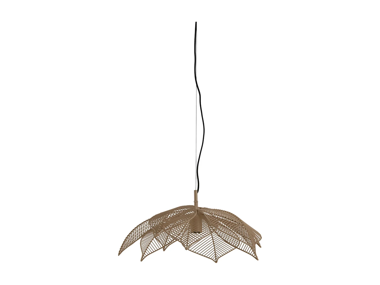 Suspension PAVAS - Ø54x24,5cm - Marron