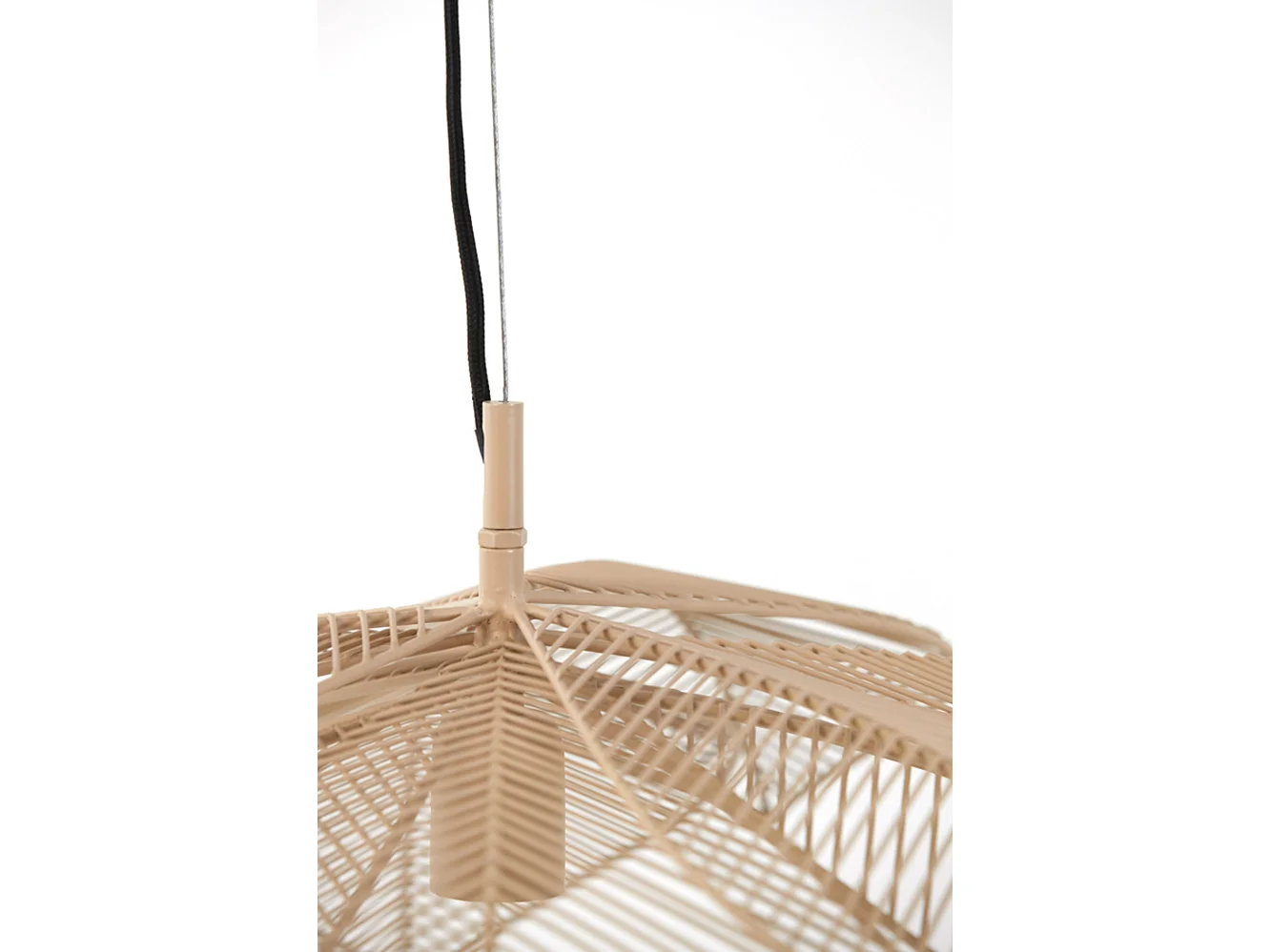 Suspension PAVAS - Ø54x24,5cm - Marron