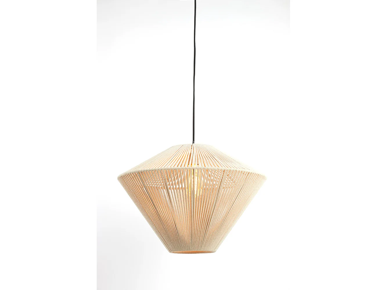 Hanglamp FELIDA - Ø56x43cm - Bruin