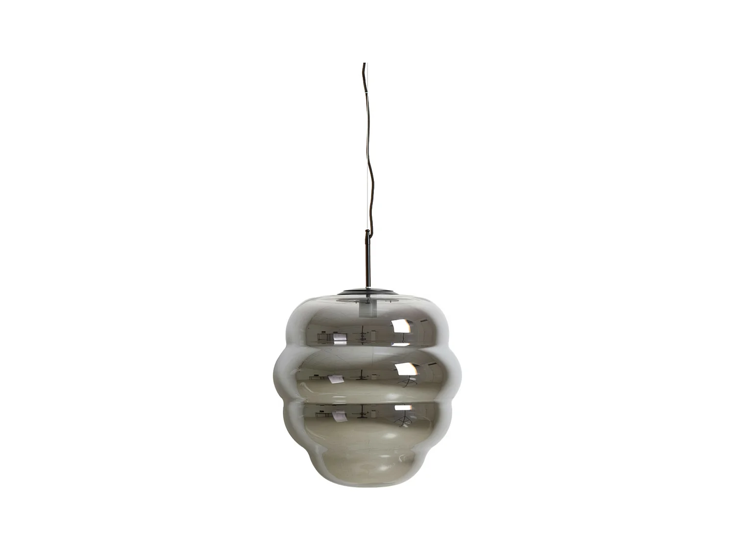 Suspension MISTY - Ø45x48cm - Gris