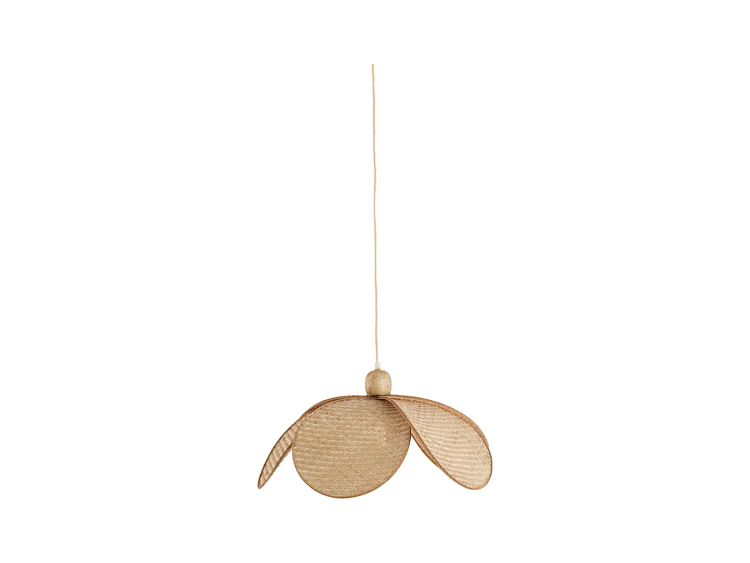 Lampe à suspension LAVRIO - Ø48x29cm - Marron