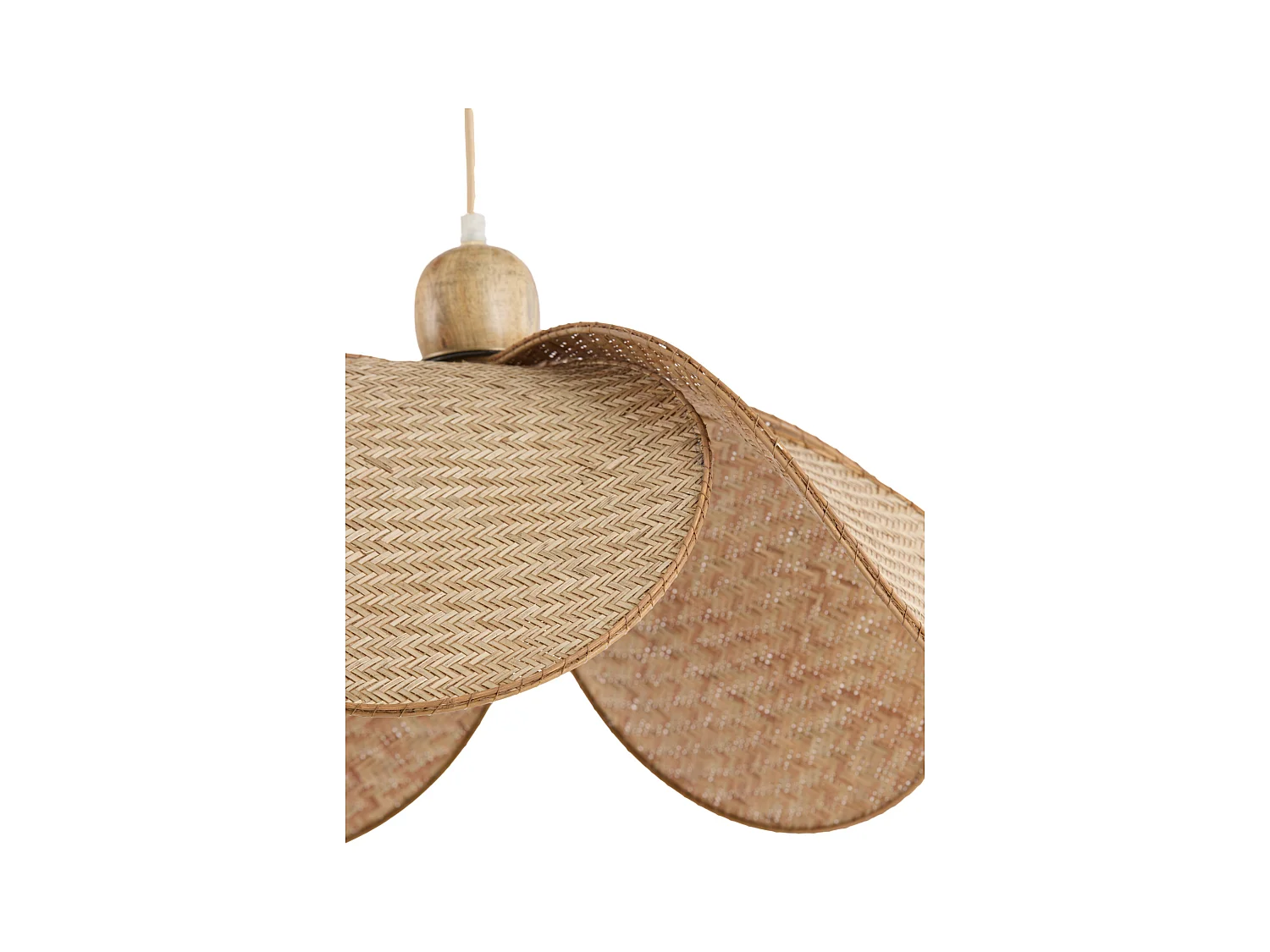 Lampe à suspension LAVRIO - Ø48x29cm - Marron