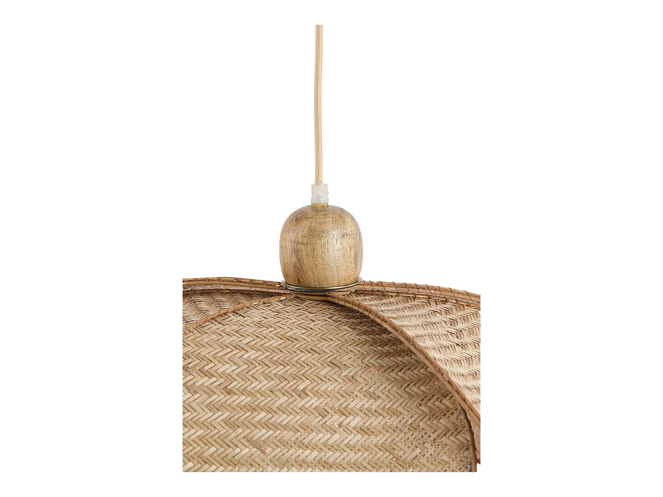 Lampe à suspension LAVRIO - Ø48x29cm - Marron