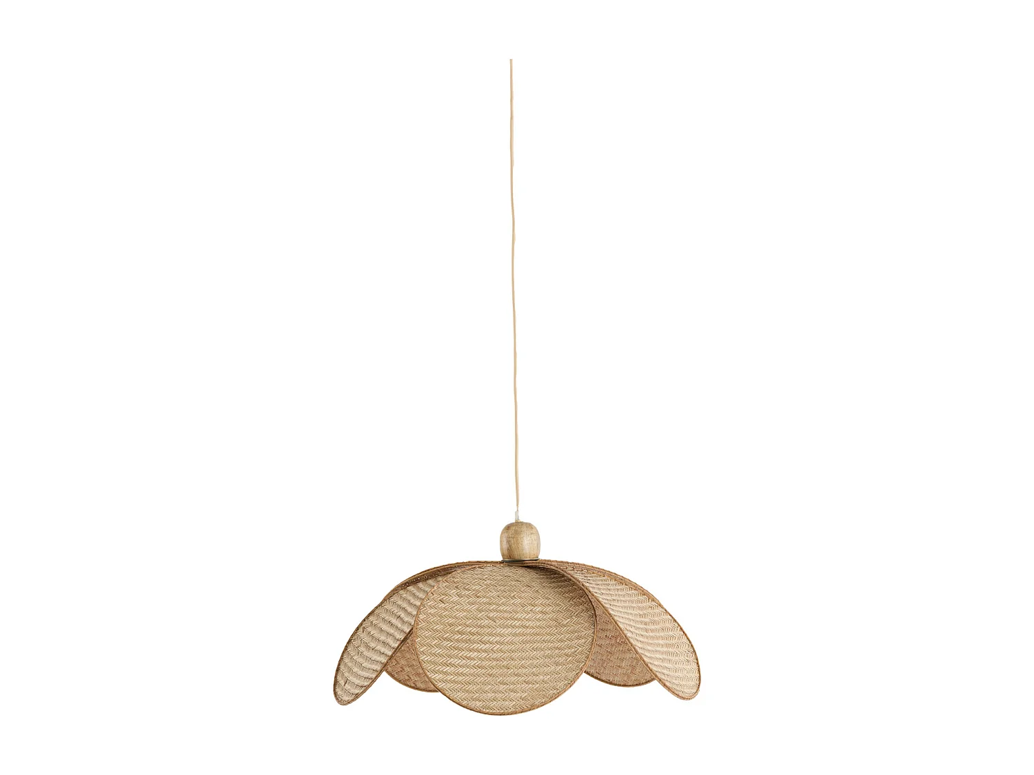 Lampe à suspension LAVRIO - Ø48x29cm - Marron