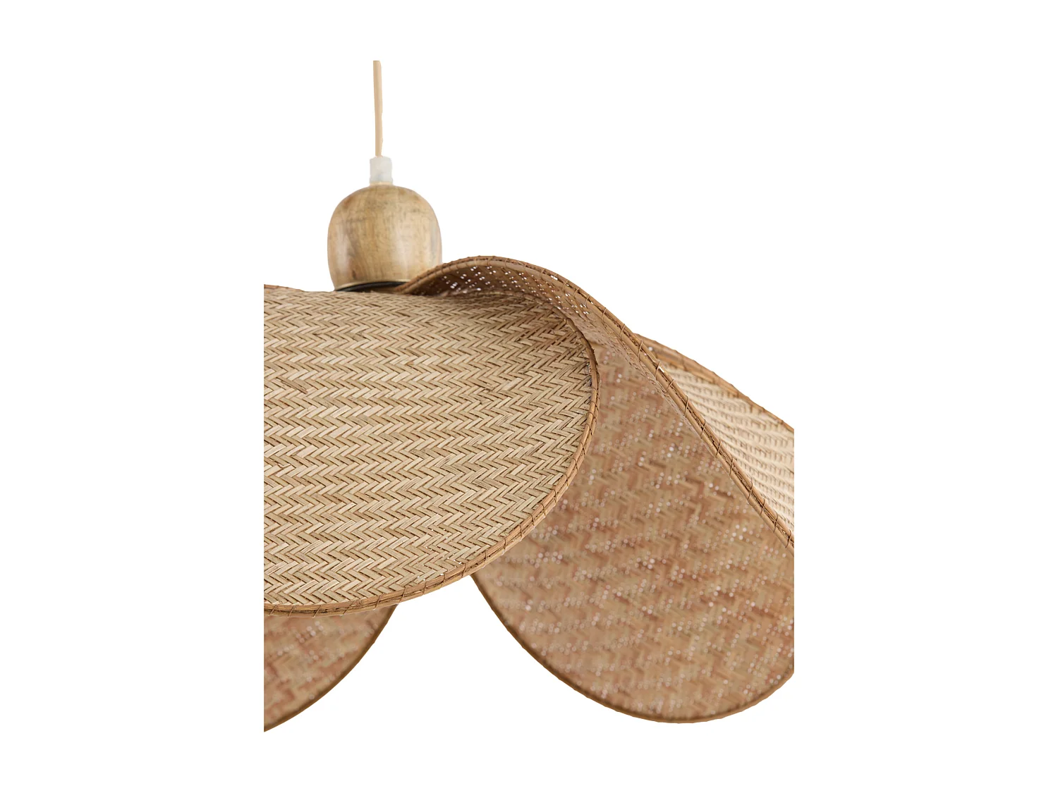 Lampe à suspension LAVRIO - Ø48x29cm - Marron