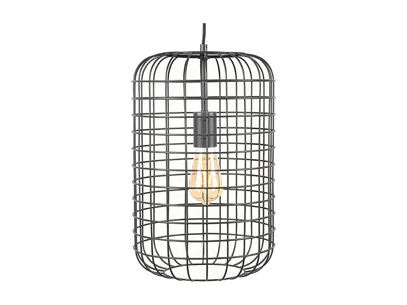 Hanglamp Solido 26x26x150cm - Zwart - Metaal