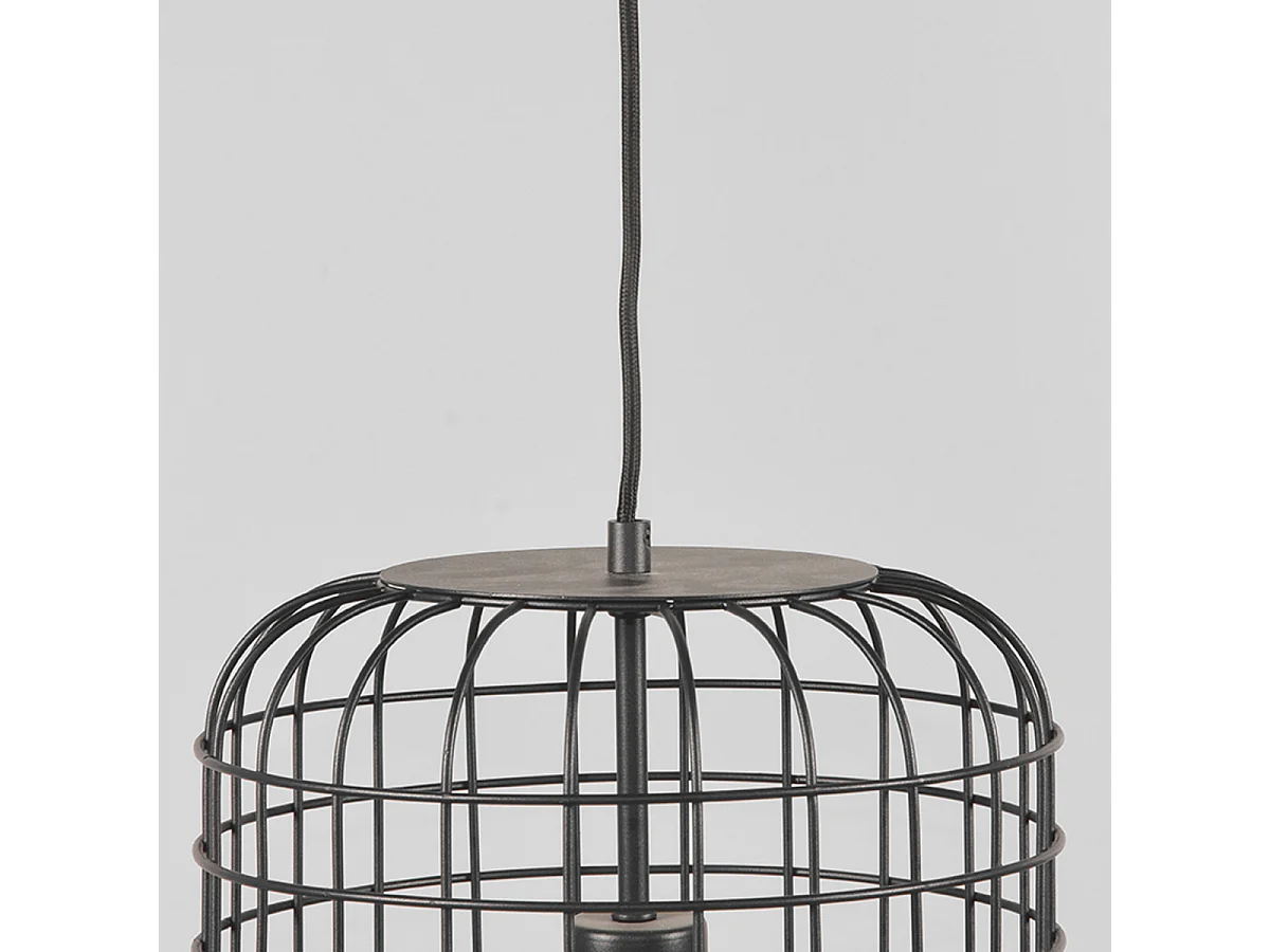 Suspension Solido 26x26x150cm - Noir - Métal